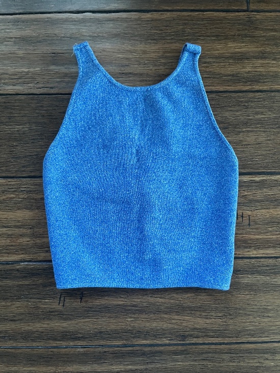 American Apparel Tops - NEW American Apparel Blue Crop Tank Top / Bralette